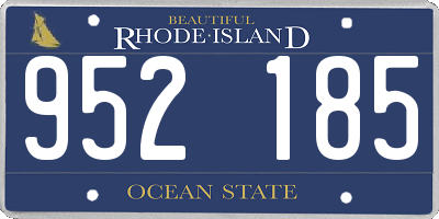 RI license plate 952185