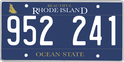 RI license plate 952241