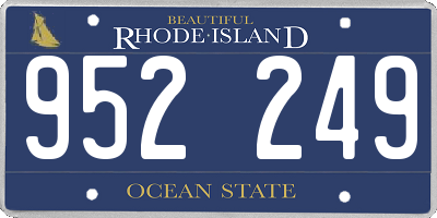RI license plate 952249