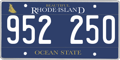RI license plate 952250