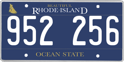 RI license plate 952256