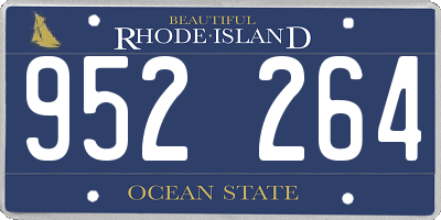 RI license plate 952264