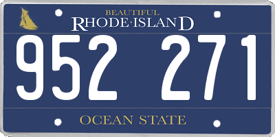RI license plate 952271