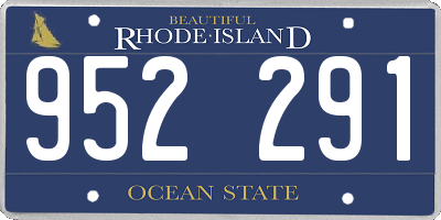 RI license plate 952291