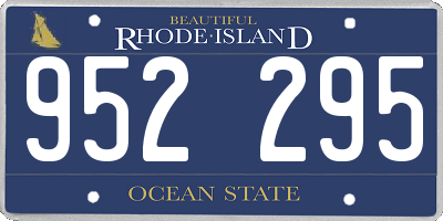 RI license plate 952295