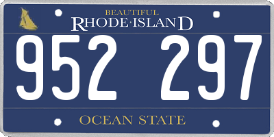 RI license plate 952297