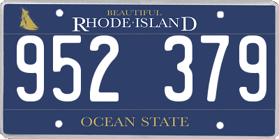 RI license plate 952379