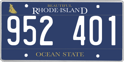 RI license plate 952401