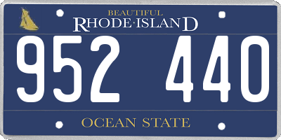 RI license plate 952440