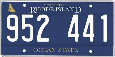 RI license plate 952441