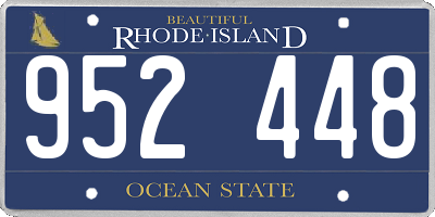 RI license plate 952448