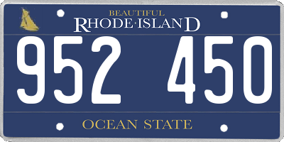 RI license plate 952450