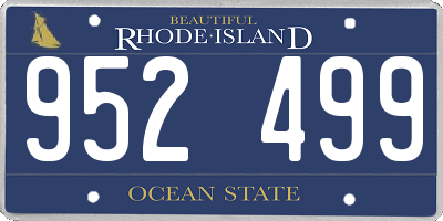RI license plate 952499