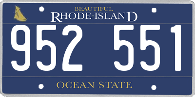 RI license plate 952551