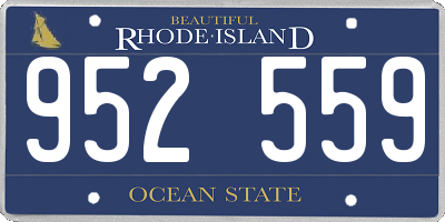 RI license plate 952559