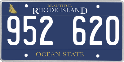 RI license plate 952620