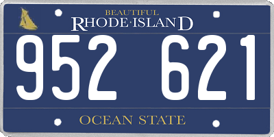 RI license plate 952621