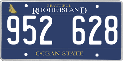 RI license plate 952628