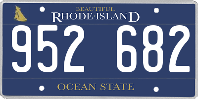RI license plate 952682