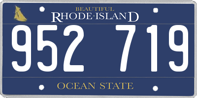 RI license plate 952719