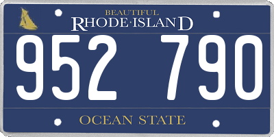 RI license plate 952790