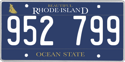 RI license plate 952799