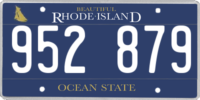 RI license plate 952879