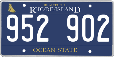 RI license plate 952902