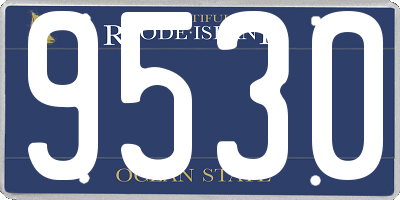 RI license plate 9530