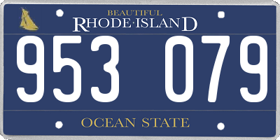 RI license plate 953079
