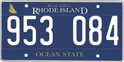 RI license plate 953084