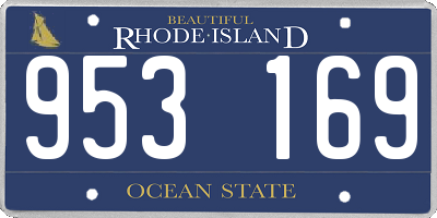 RI license plate 953169