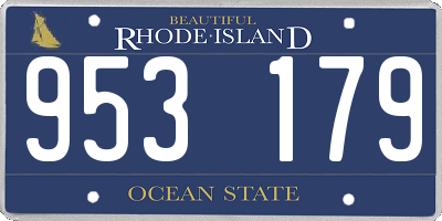 RI license plate 953179