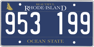 RI license plate 953199