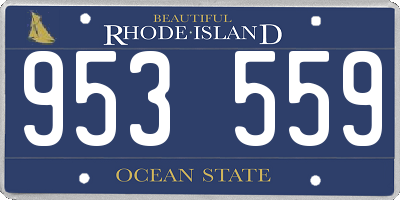 RI license plate 953559