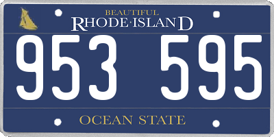 RI license plate 953595