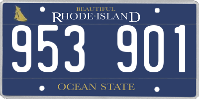 RI license plate 953901