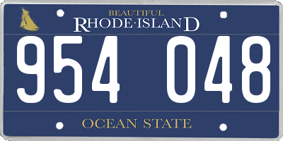 RI license plate 954048