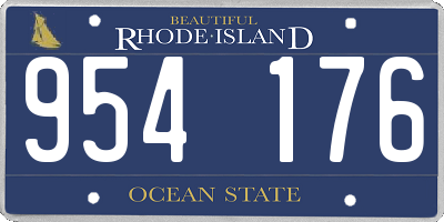 RI license plate 954176