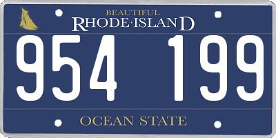 RI license plate 954199