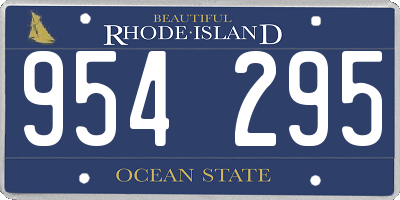 RI license plate 954295