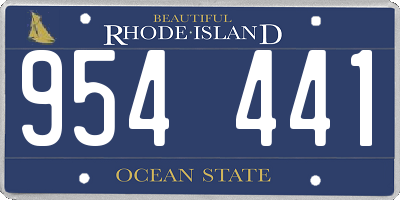 RI license plate 954441