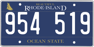 RI license plate 954519