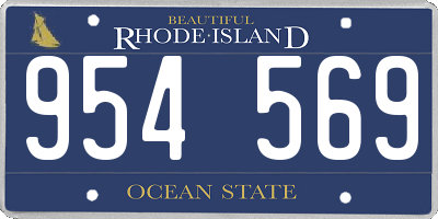 RI license plate 954569