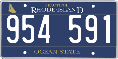 RI license plate 954591