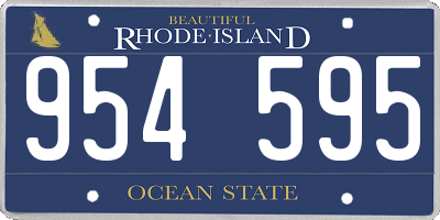 RI license plate 954595