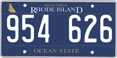 RI license plate 954626
