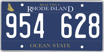 RI license plate 954628