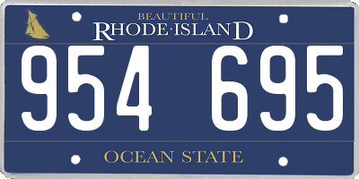 RI license plate 954695