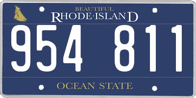 RI license plate 954811